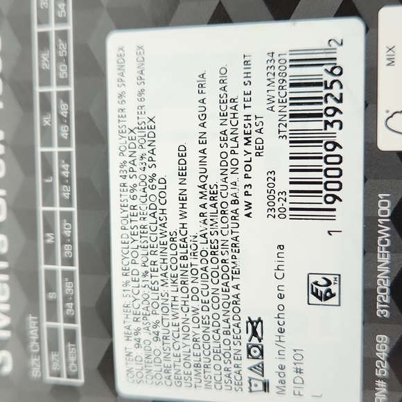 ATHLETIC works mens mesh crew tees - Picture 9 of 9